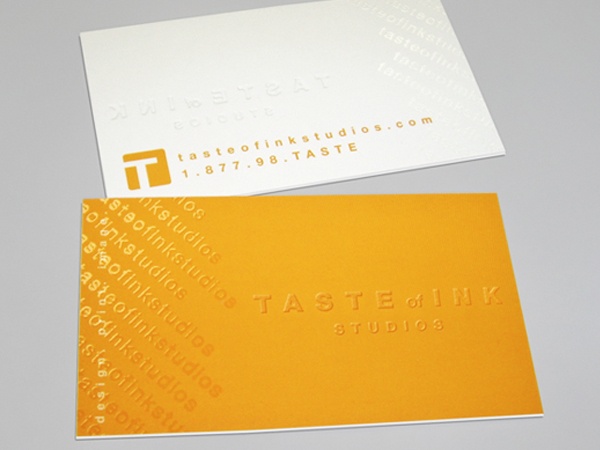 embossed card