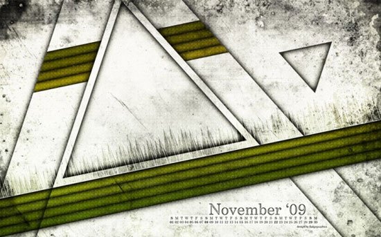 Free November 2009 Calendar Wallpaper