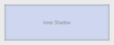 An inner shadow rendered using CSS box-shadow.