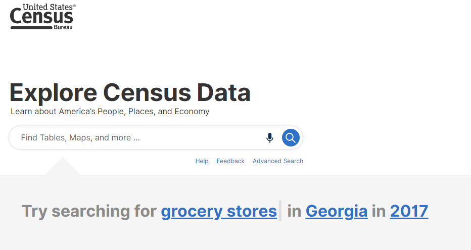 us census bureau data sources