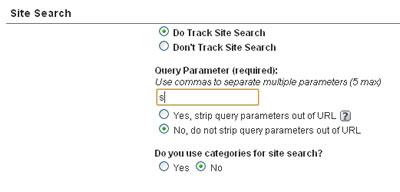 Setting Up Internal Search Analytics