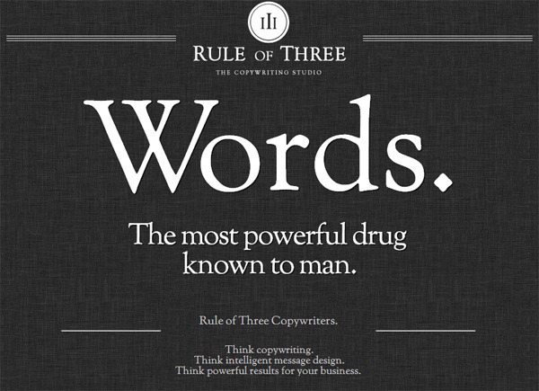 Example of Using Google Fonts: Rule of Three