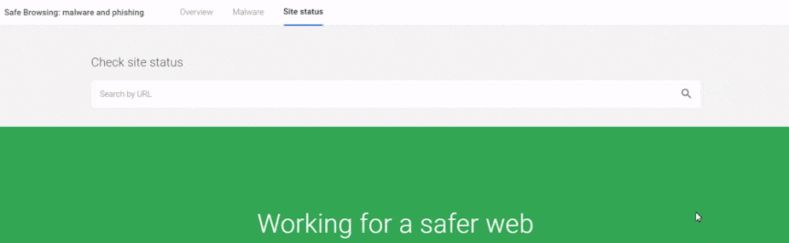 How to check if site hacked with Google safe browsing