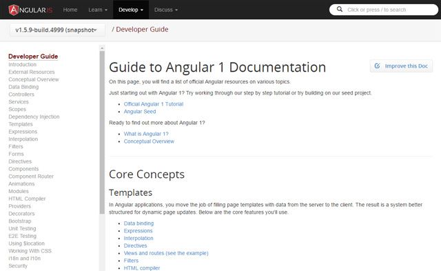 AngularJS Developer Guide