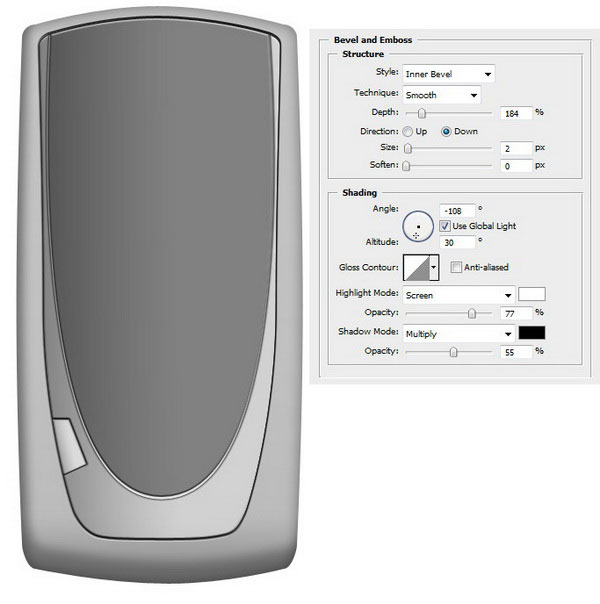 How to Draw a Realistic Cellphone in Photoshop