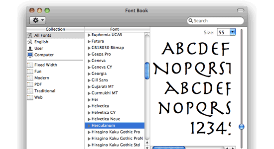 Font Book (Mac)