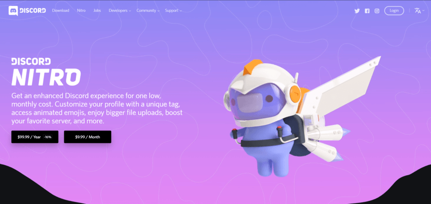 discord modern web design