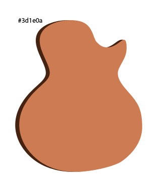 Draw the Guitar's Body Shape