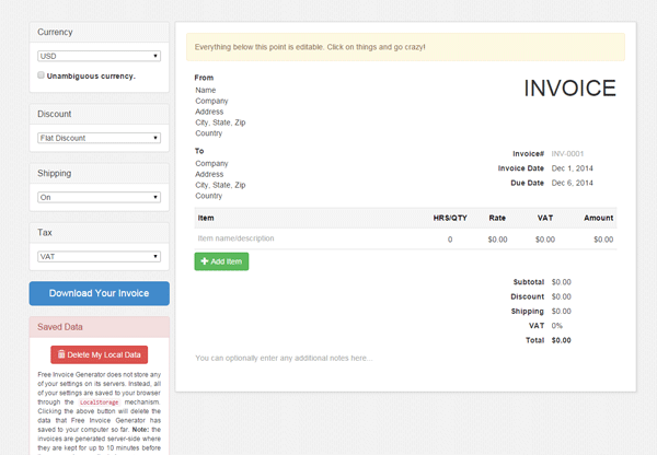 Free Invoice Generator