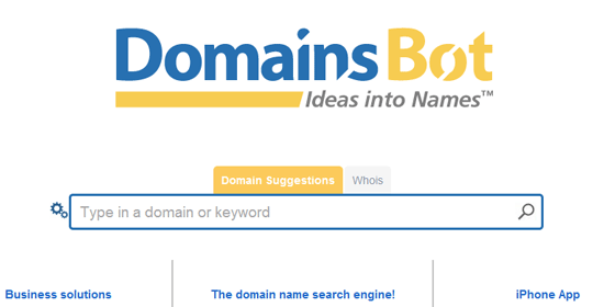 DomainsBot - screen shot.