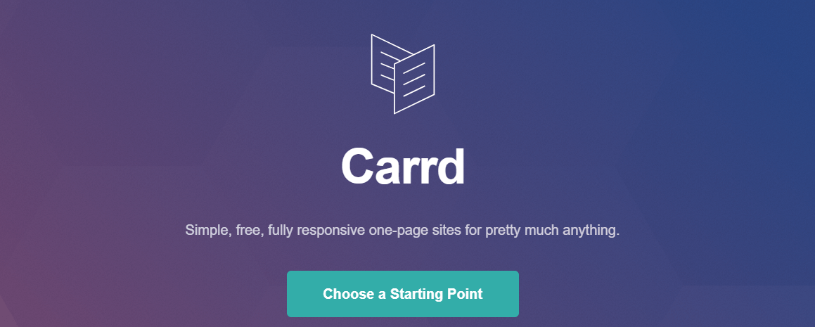 carrd homepage
