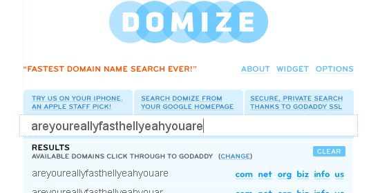 Domize - screen shot.