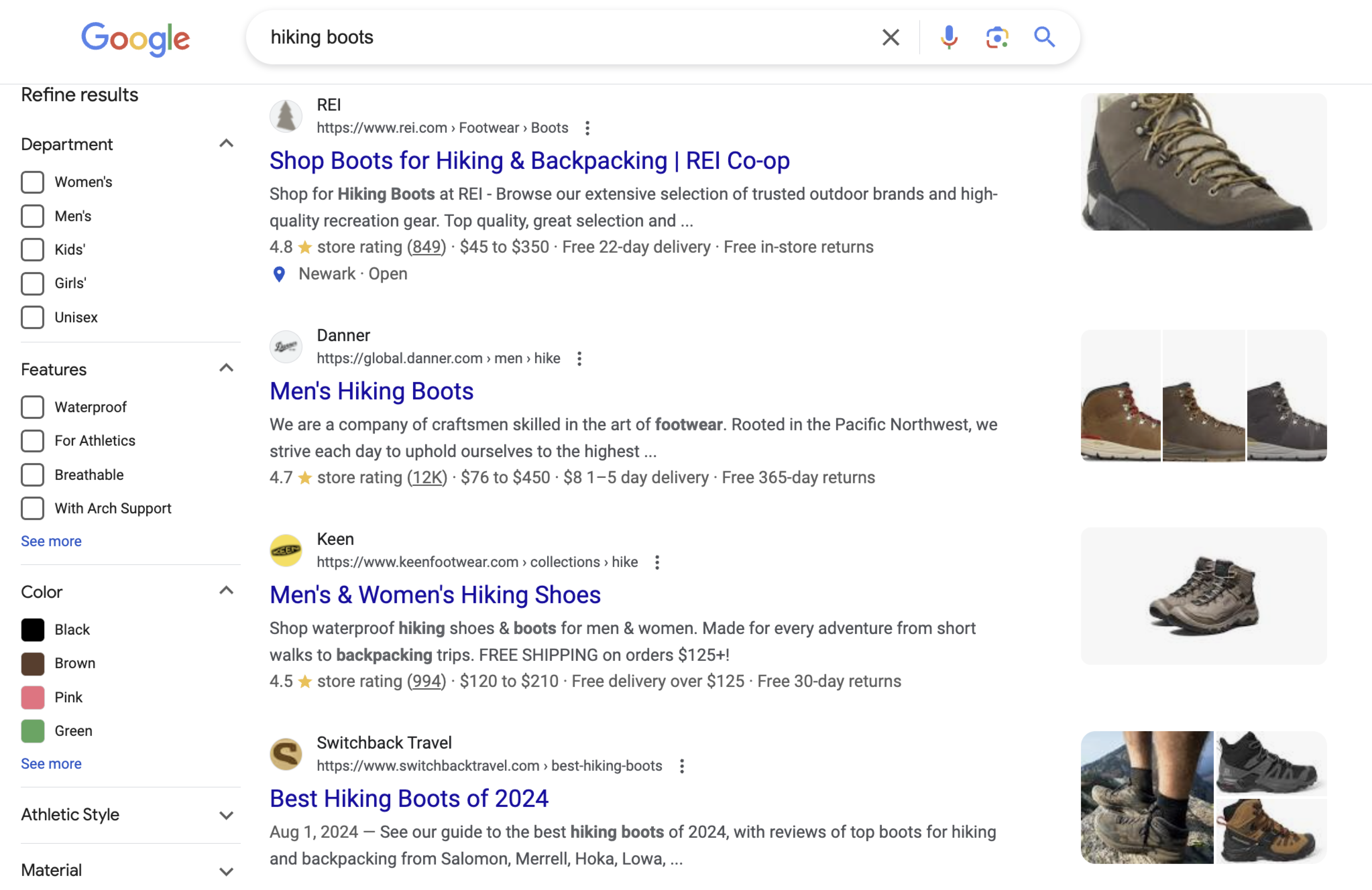 search results for hiking books