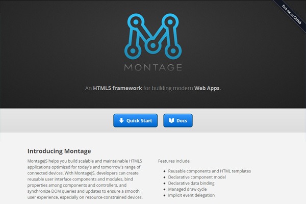 Montage HTML5 Framework