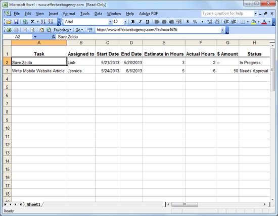 0365 01 action register excel spreadsheet