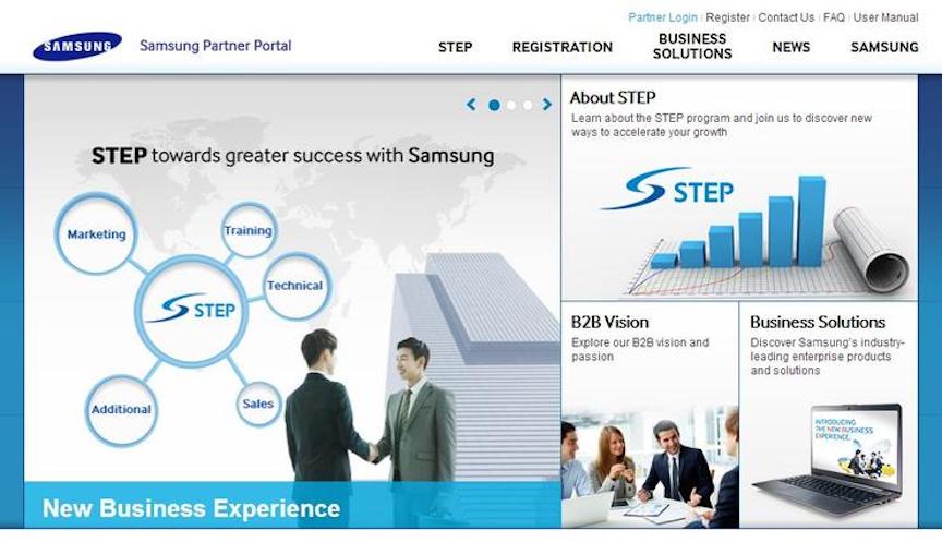 Samsung's partner portal