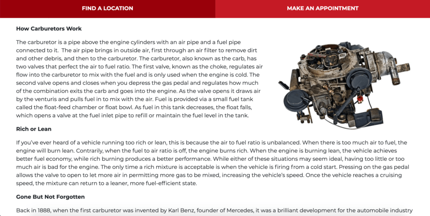 how carburetors work blog post