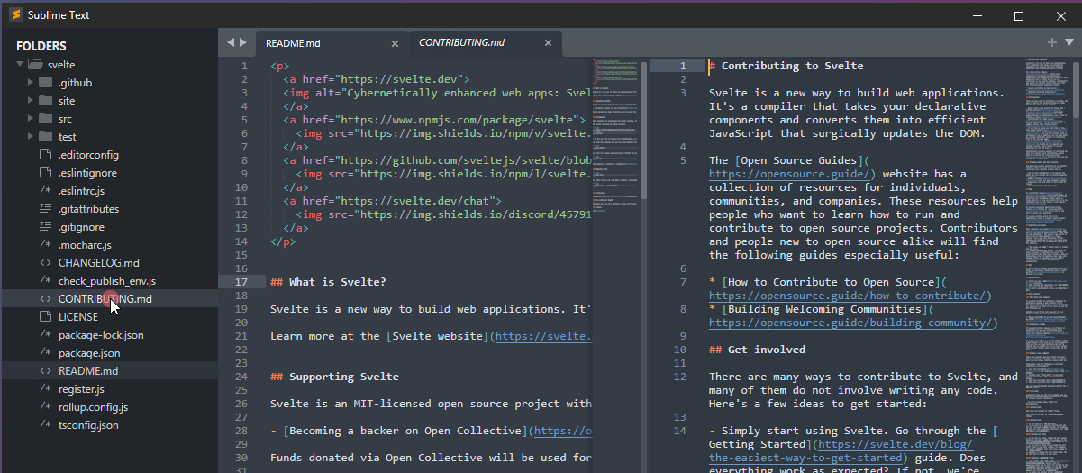 Sublime Text CSS editor