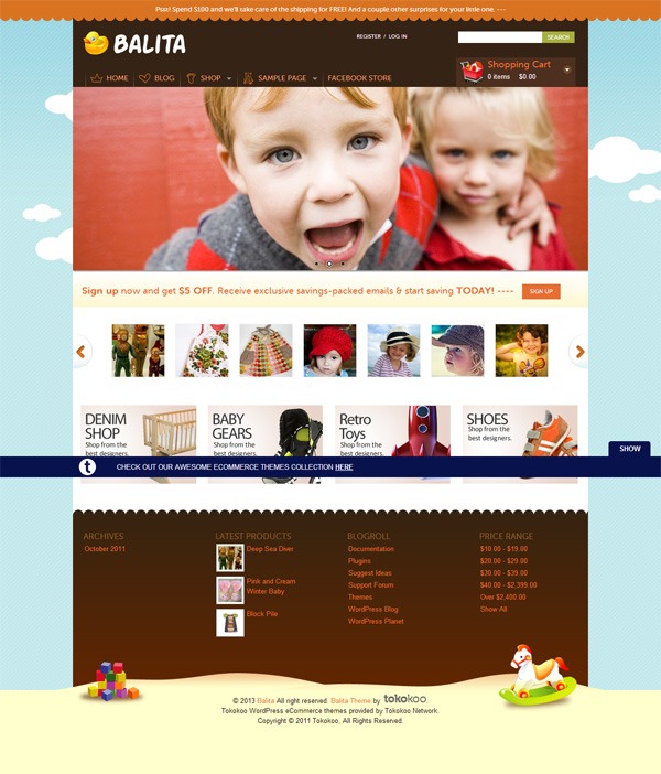 Balita (Free E-Commerce WordPress Theme)