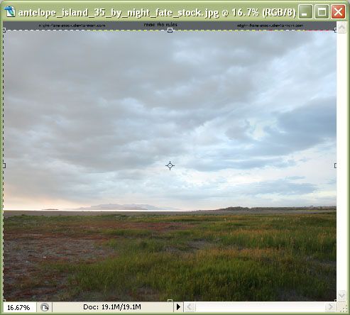 Prepare the Antelope Island stock photo