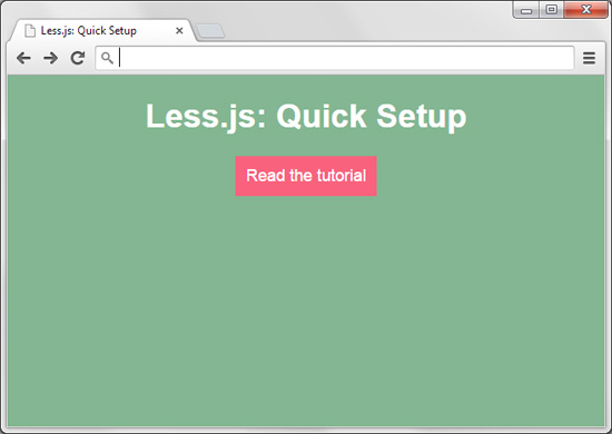 A Less.js browser setup test page