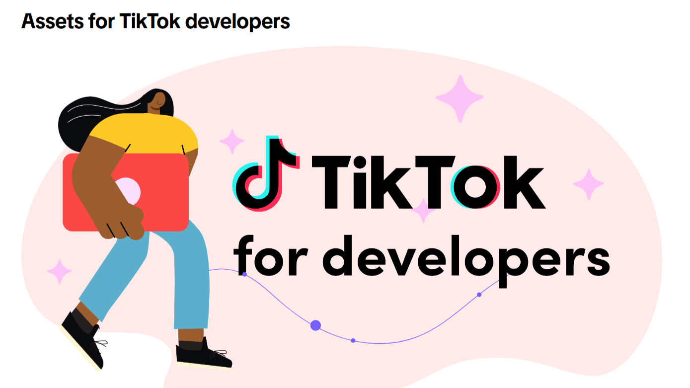 TikTok for developers brand logo