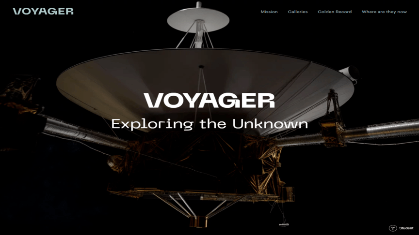 black website designs 17 voyager