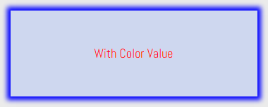 CSS box-shadow without a color value of 'blue'.