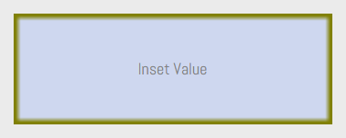 CSS box-shadow with inset property value specified.